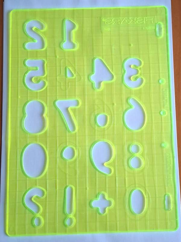 Fiskars ® Stencil -  numbers