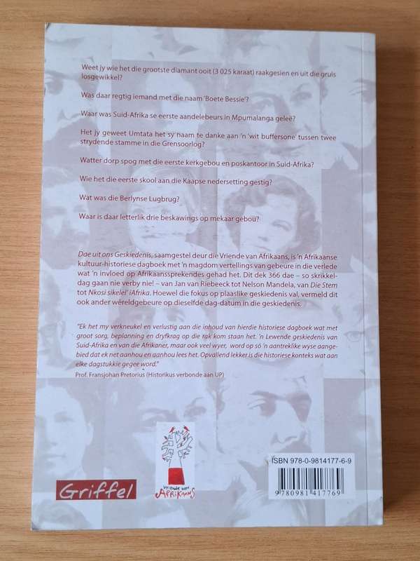 Die Vriende van Afrikaans - Dae Uit Ons Geskiedenis: N Afrikaanse Kultuur-Historiese Dagboek  - p 37