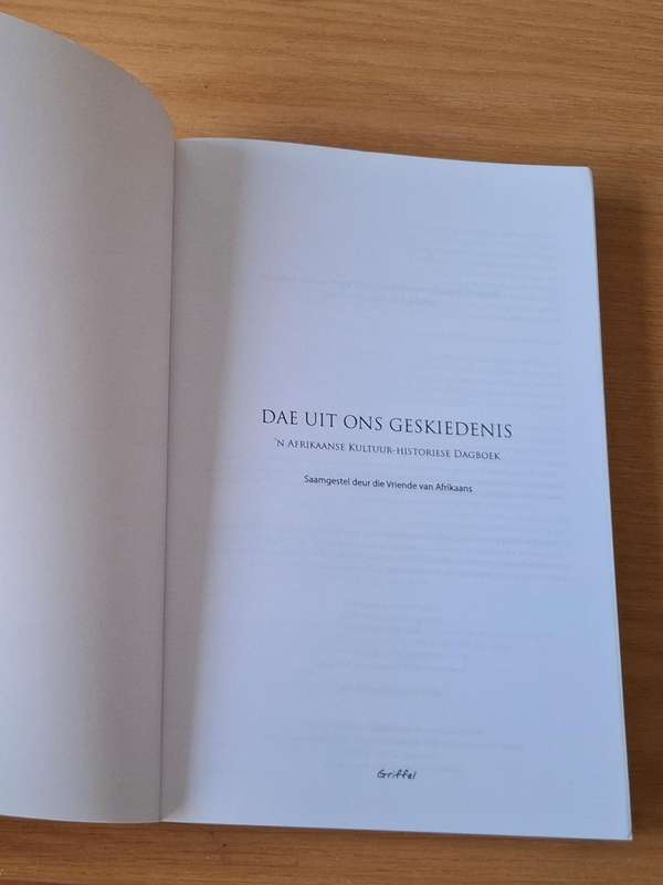 Die Vriende van Afrikaans - Dae Uit Ons Geskiedenis: N Afrikaanse Kultuur-Historiese Dagboek  - p 37