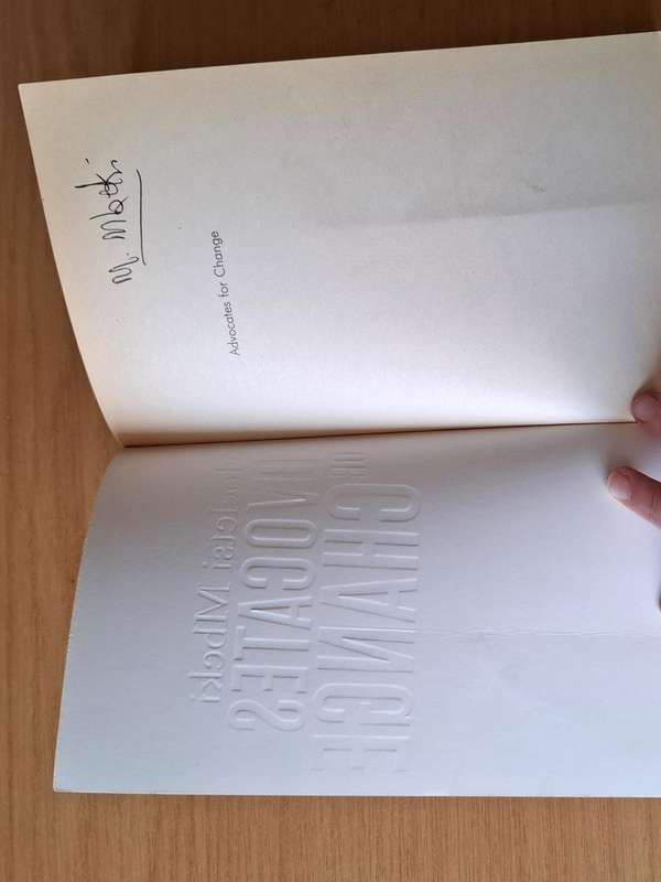 Edited and Autographed by Moeletsi Mbeki - Advocates for change: How to overcome Africa's challenges
