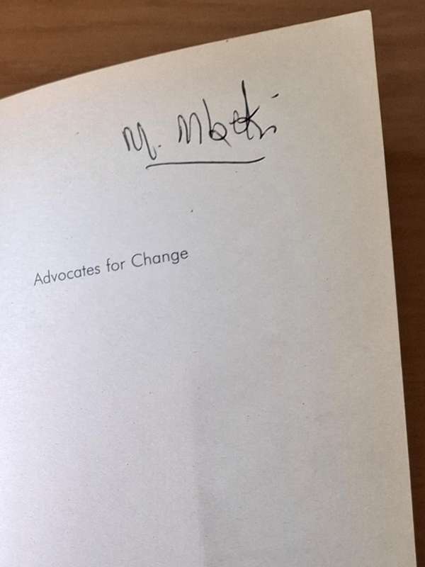 Edited and Autographed by Moeletsi Mbeki - Advocates for change: How to overcome Africa's challenges