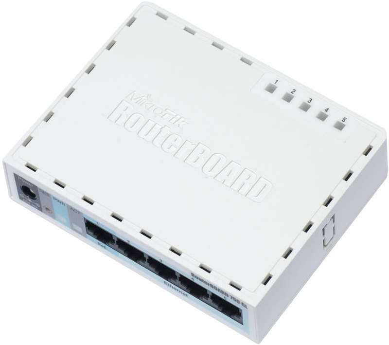 MikroTik RB750GL Routerboard 5 ports 400MHz POE
