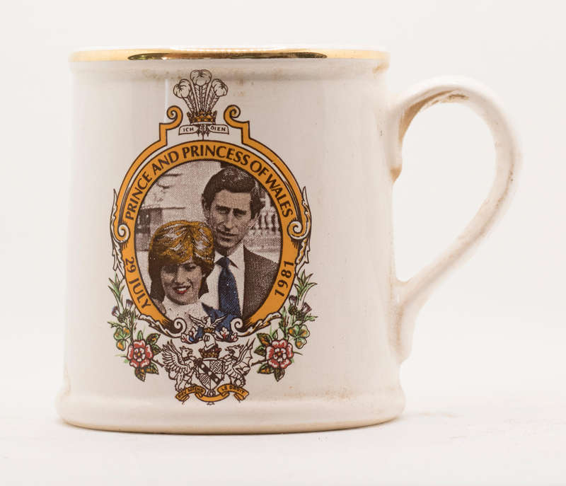 Vintage Royal Wedding Mug  Charles & Diana  1981 Commemorative