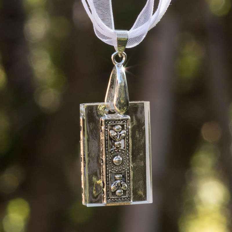 Drakara Frequency Healing Jewelry: Free collection - Silver pattern bar