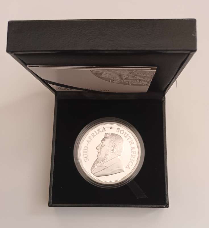 2022 2OZ PROOF SILVER KRUGERRAND COIN [COA] [BOX]