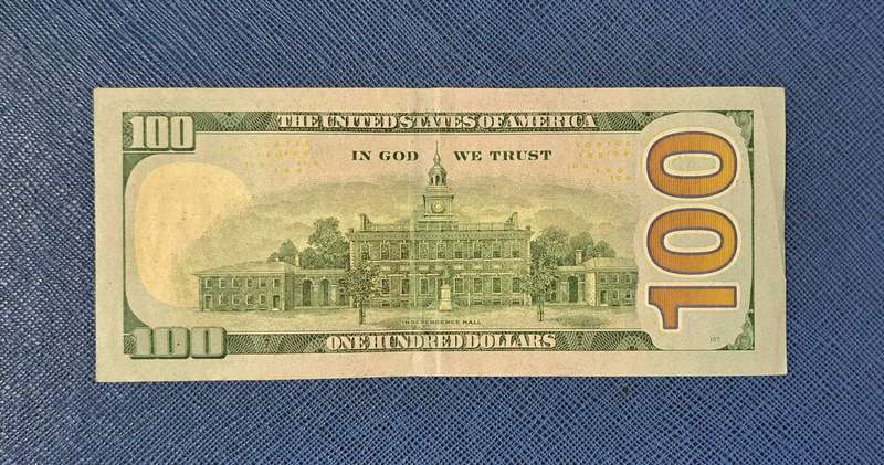 CURRENT UNITED STATES 100 DOLLAR BANKNOTE- SERIES 2017A - SERIAL NO.PD21359846A