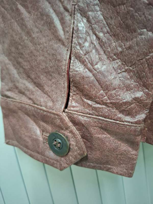 Vintage Burgundy Leather Jacket - Ladies Size S - Stunning Slim fit