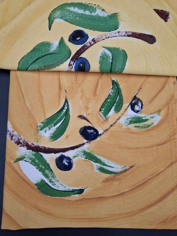 Hand Painted Cotton Napkins x 6 by Carole Nevin - Vibrant Colours