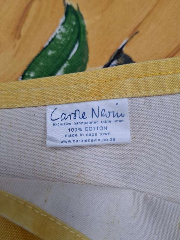 Hand Painted Cotton Napkins x 6 by Carole Nevin - Vibrant Colours