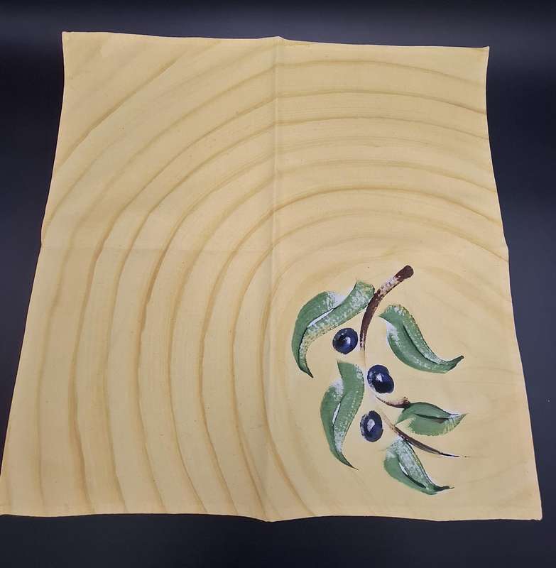 Hand Painted Cotton Napkins x 6 by Carole Nevin - Vibrant Colours