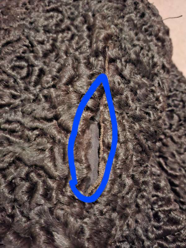 Vintage Black Karakul Pelt Coat with belt - authentic rare find in excellent condition - Size S