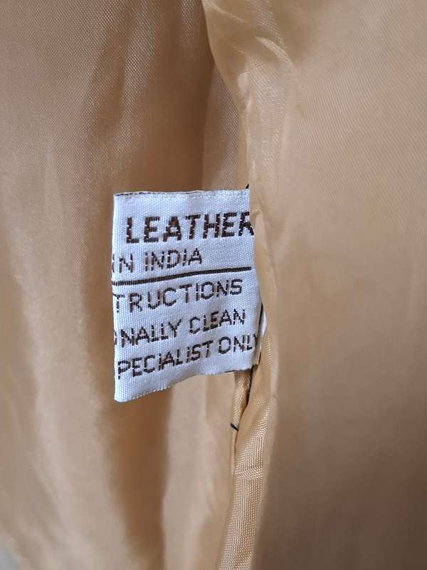 Vintage Suede Jacket Fur Collar - Ladies Size S - great cut