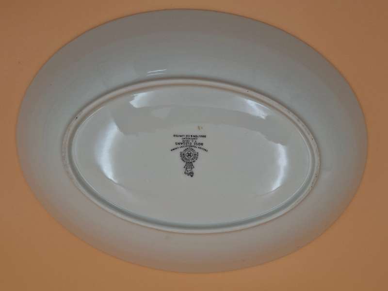 Vintage Royal Doulton Oval Serving Platter - Fine Bone China - Rose Elegans - perfect condition