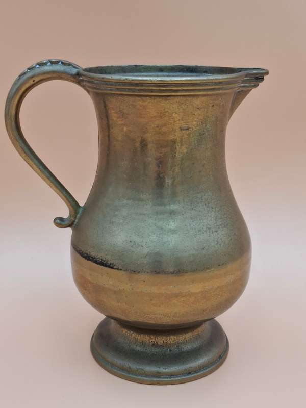 Vintage Belgian Messing Pitcher/Jug - Beautiful patina and versatile as Vase - 19cm High