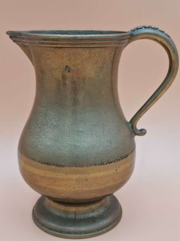 Vintage Belgian Messing Pitcher/Jug - Beautiful patina and versatile as Vase - 19cm High