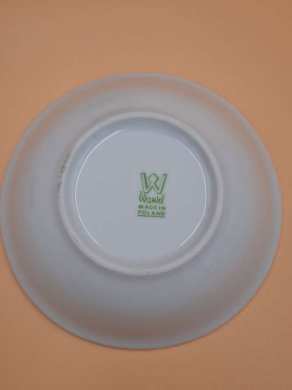 Vintage White Dessert Bowls X 9 - Made in Poland - Wawel Porcelain