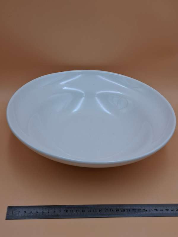White Ceramic Salad Serving Bowl - Large - 35.5cm diameter - versatile use