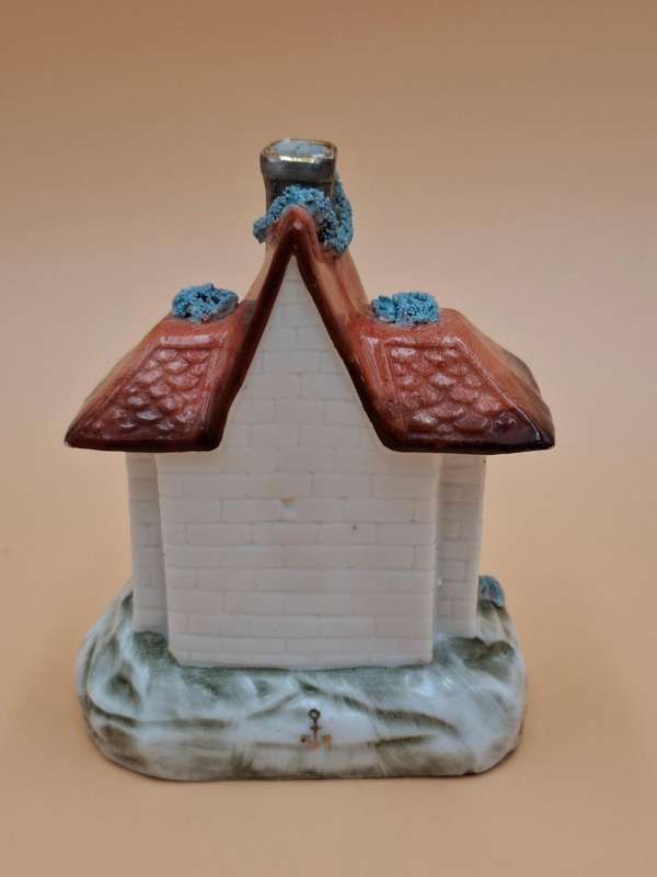 Vintage Porcelain "Gothic" Cottage with Chelsea Gold Anchor Marking