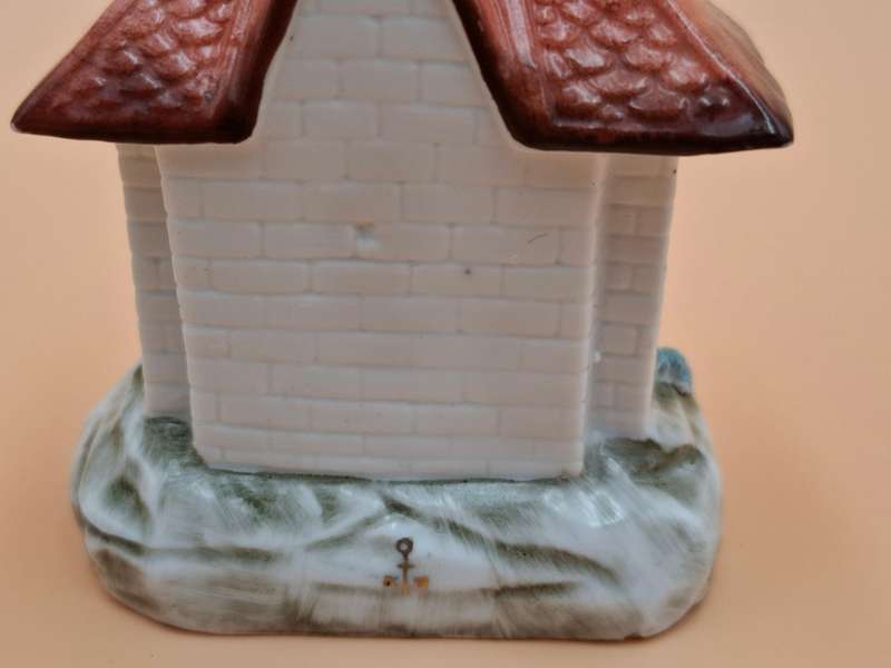 Vintage Porcelain "Gothic" Cottage with Chelsea Gold Anchor Marking