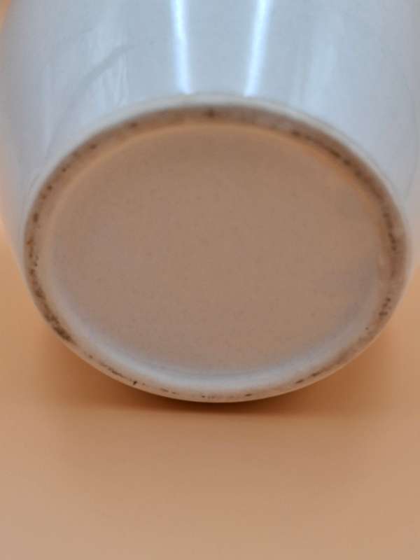 Vintage Porcelain Tea Caddy Storage Jar - White with lid in excellent condition