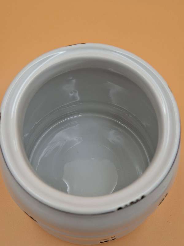 Vintage looking Ceramic Storage Canisters Coffee & Sugar with Blue Letters