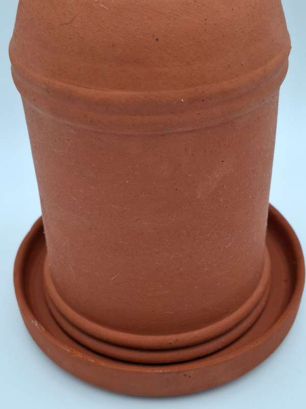 Terracotta Water Jug with Cup & Drip Tray - A Rustic match