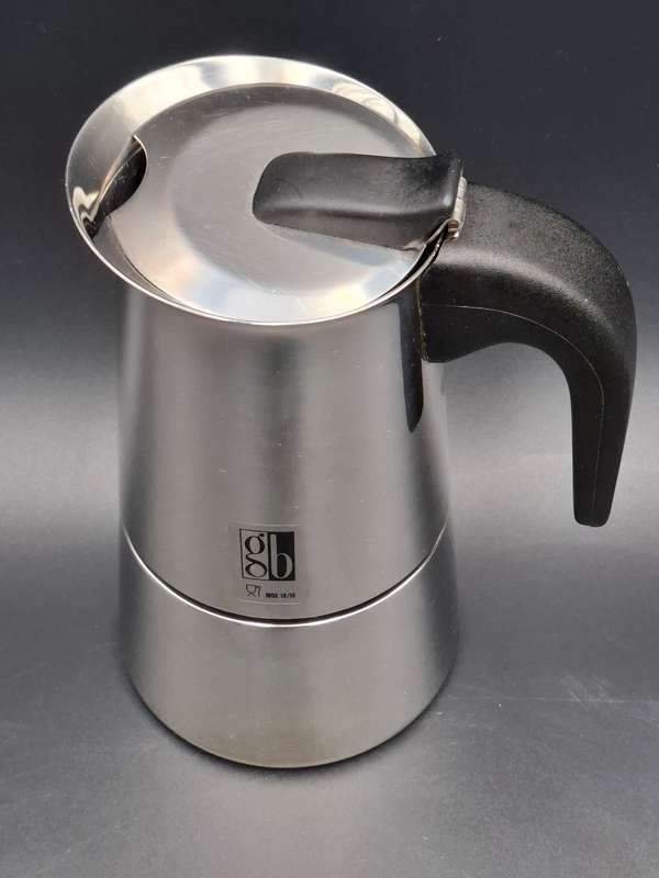 Vintage 4 Cup Moka GB Italian Coffee Maker Inox 18/10