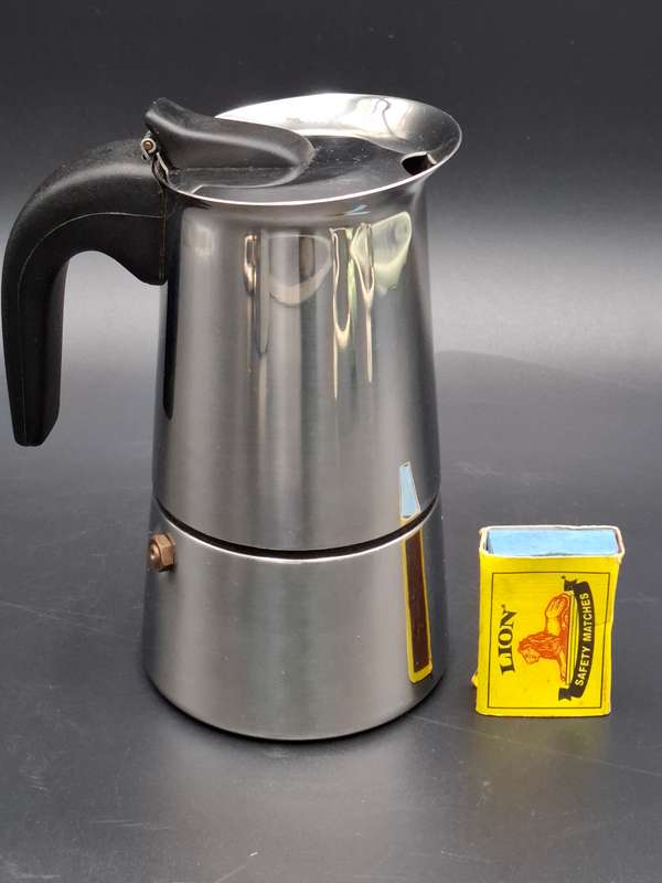 Vintage 4 Cup Moka GB Italian Coffee Maker Inox 18/10