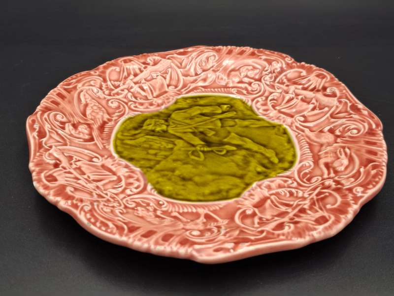Antique Trio Plates - Wedgwood / Villeroy & Boch / Thomas Dimmock - Vibrant Colours