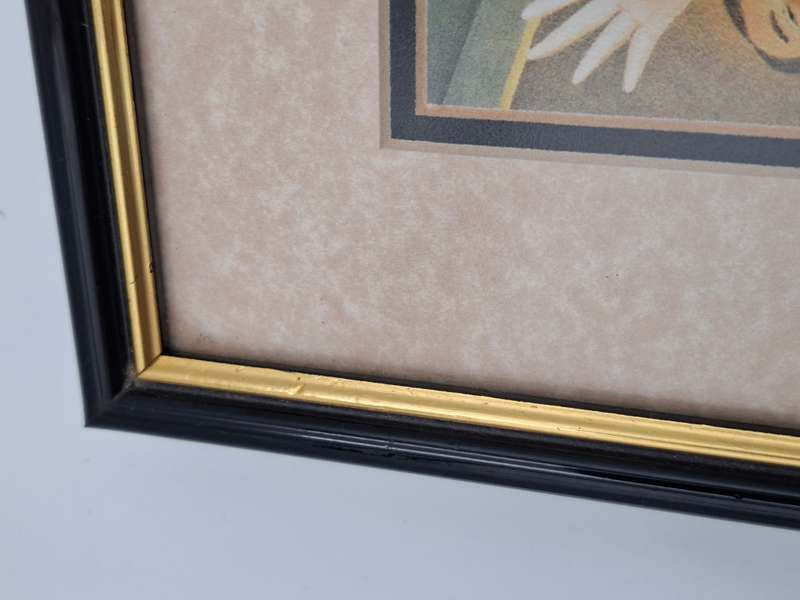 Pair Framed Beryl Cook Art Prints - depicting "Ladies playing Cards" & "Happy Birthday"