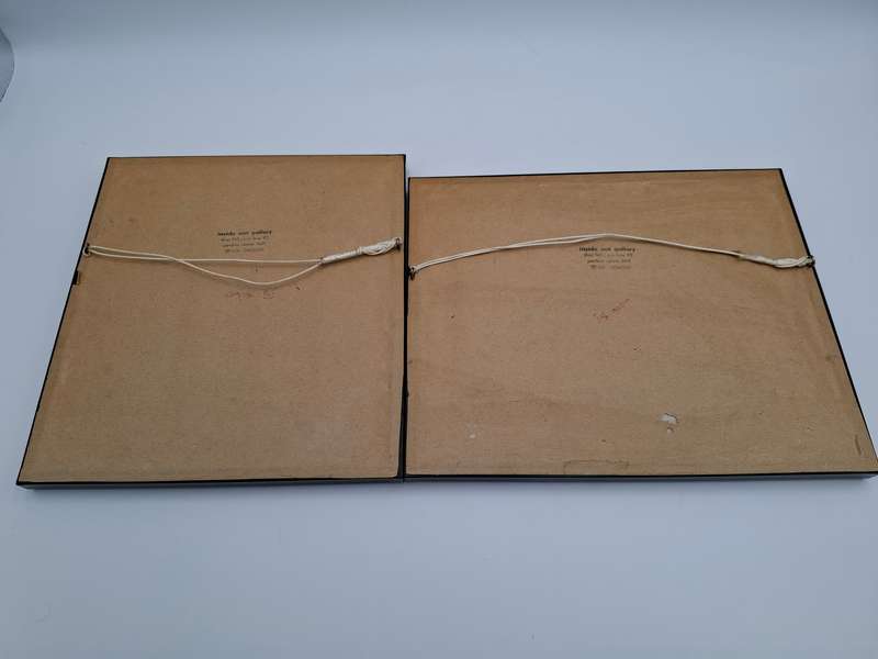 Pair Framed Beryl Cook Art Prints - depicting "Ladies playing Cards" & "Happy Birthday"