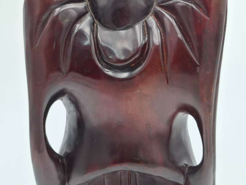 Vintage Happy Buddha - Beautiful Hand Carved in Rosewood - 45cm H - Excellent condition