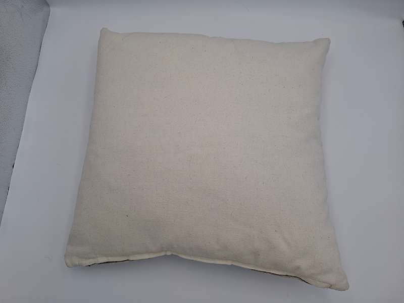 Pair of French Style Linen Blend Scatter Cushions with Butterfly Theme - 40x40