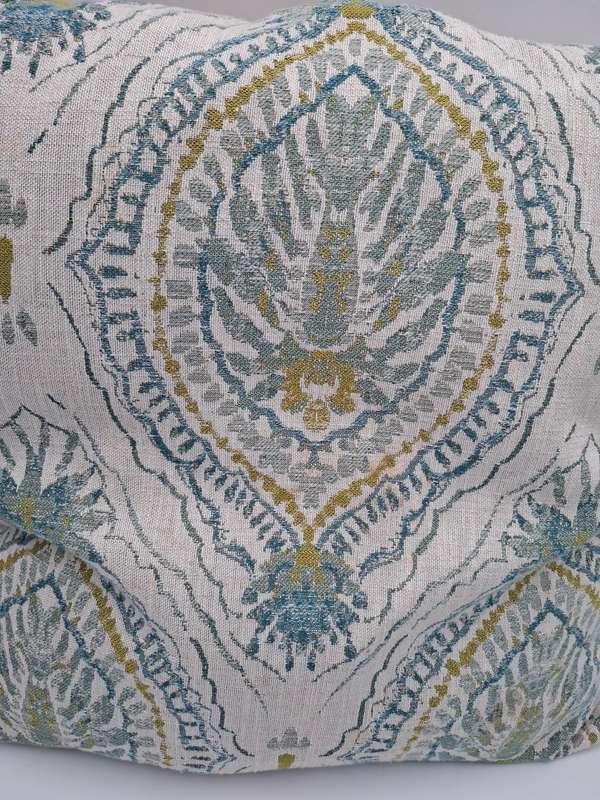 French Themed Scatter Cushions x 3 - Linen Style - Stone Base with Patterns