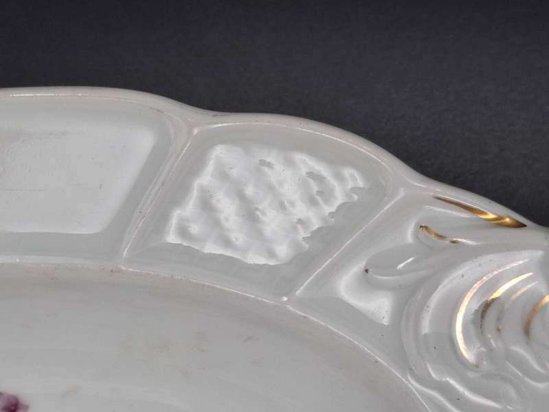 Rosenthal Bavaria Oval Serving Platter - Birds & Floral Design - beautiful Rope Themed Style Handles