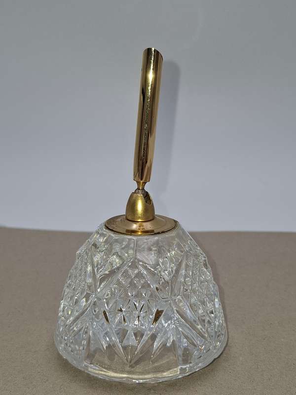 Vintage Crystal Pen Holder and Paperweight - stunning pair
