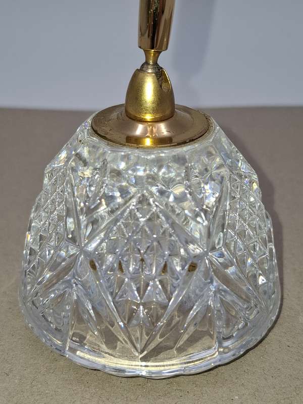 Vintage Crystal Pen Holder and Paperweight - stunning pair