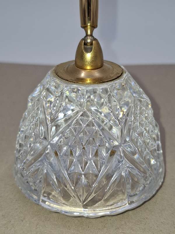 Vintage Crystal Pen Holder and Paperweight - stunning pair