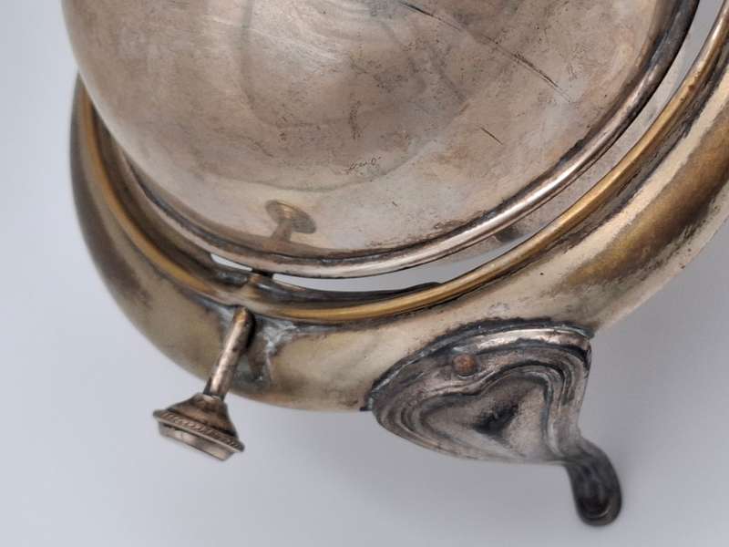 Vintage Silver Plated Butter Dish with Swivel Lid