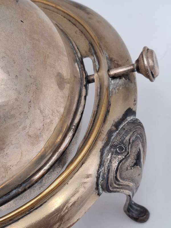 Vintage Silver Plated Butter Dish with Swivel Lid