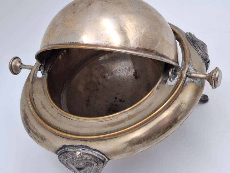 Vintage Silver Plated Butter Dish with Swivel Lid