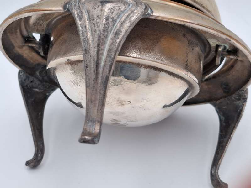 Vintage Silver Plated Butter Dish with Swivel Lid