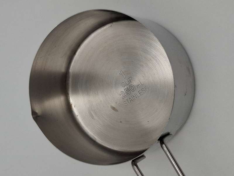 Stainless Steel Measuring Cup Set x 4 - 1/4, 1/3, 1/2, 1 cup