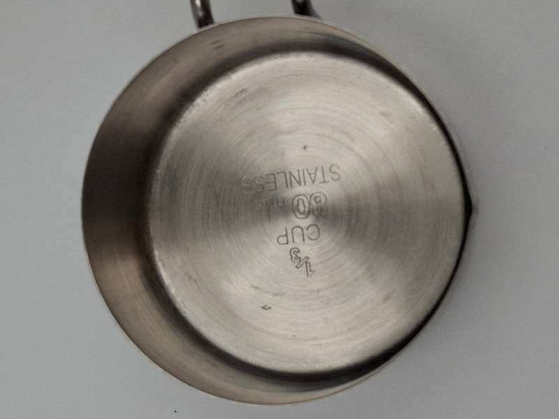 Stainless Steel Measuring Cup Set x 4 - 1/4, 1/3, 1/2, 1 cup