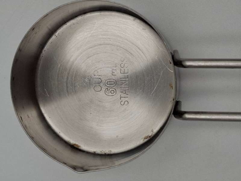 Stainless Steel Measuring Cup Set x 4 - 1/4, 1/3, 1/2, 1 cup
