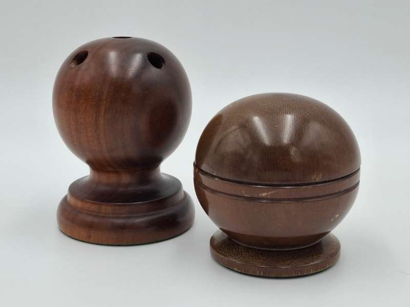 Vintage Stinkwood Pen holder & Trinket Holder