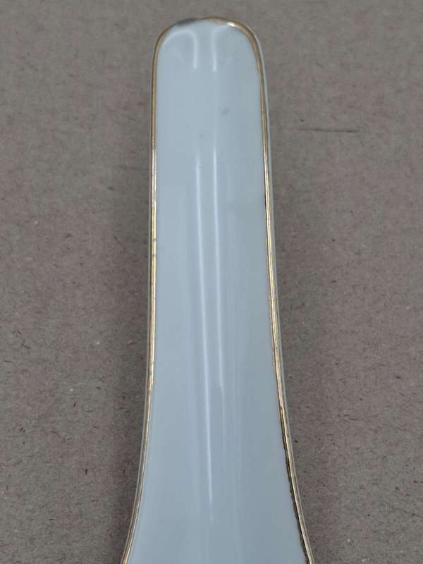 Vintage Chinese Liling Porcelain Rice/Soup Spoon - Pairs