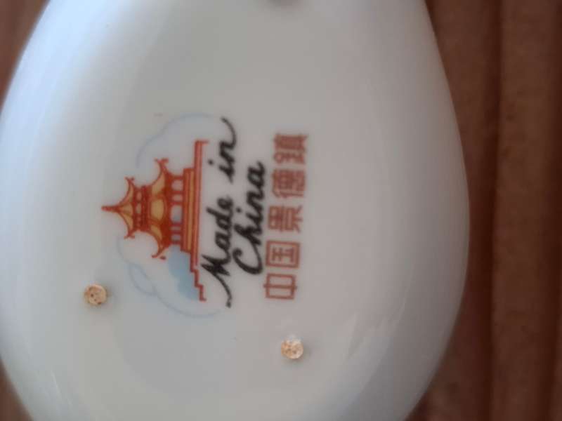 Pairs of Vintage Chinese Liling Porcelain Rice/Soup Spoon - Sold per pair