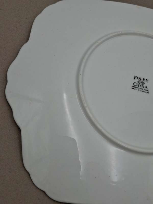 Vintage Foley Square Fine Bone China - Made in England - Beautiful Gold Trim on Edges