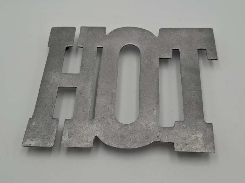 Vintage Cast Aluminium Trivet Spelling HOT